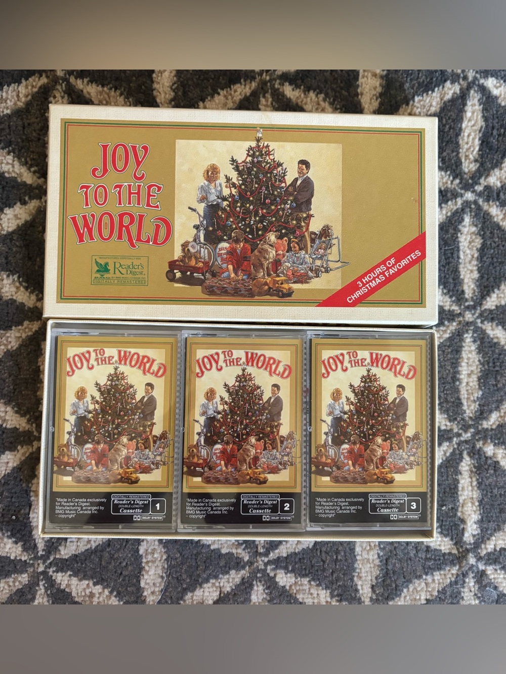 70's "Joy to the World" Cassettes Boxed Set - Reader's Digest - Christmas Music